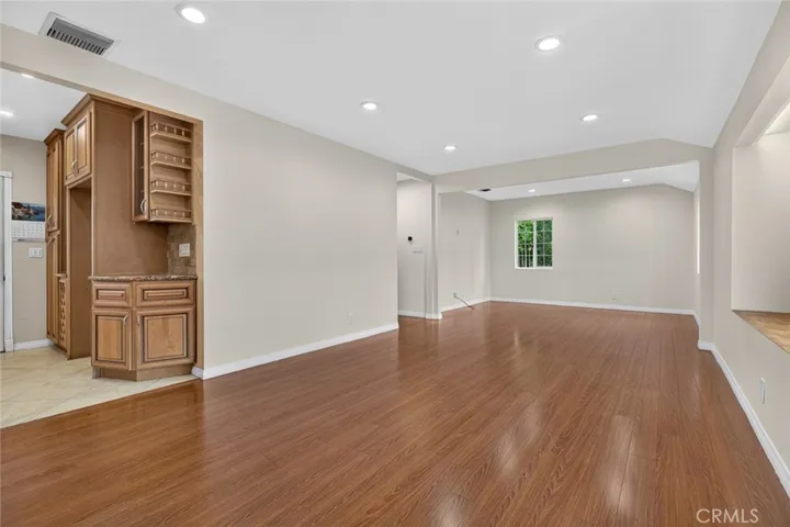 Dining room, living room