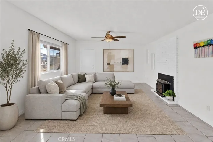 virtually enhanced living room