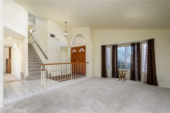 Living room and entry