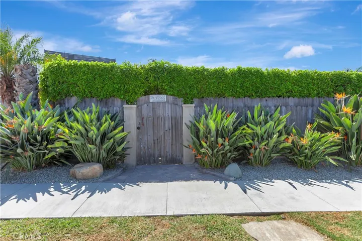entrance outside front gate