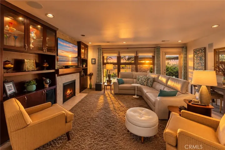 Sunset view from the Living Room.