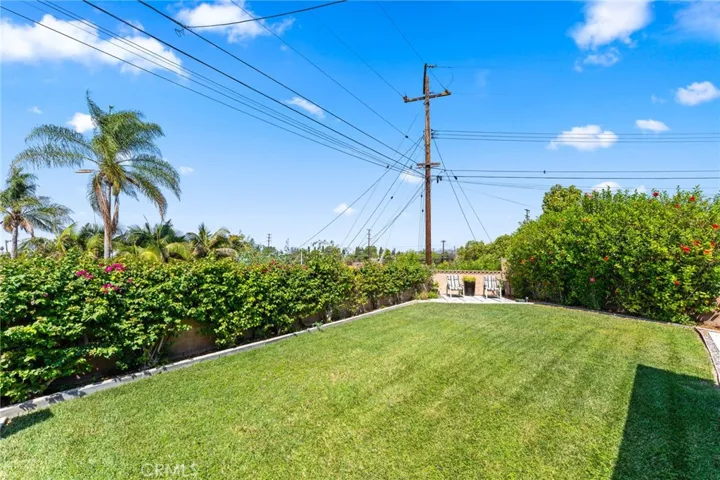 Spacious backyard
