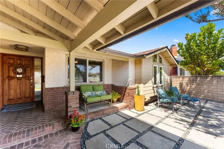 Front porch seating area.