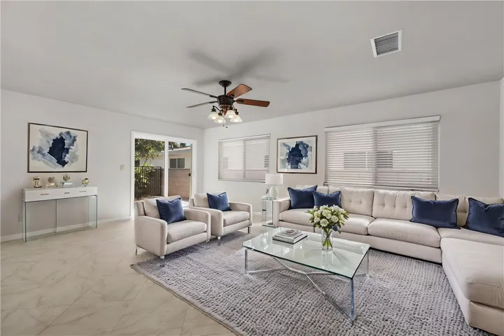 Separate family/game room virtual furniture