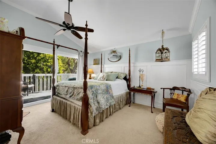 Primary suite with private balcony