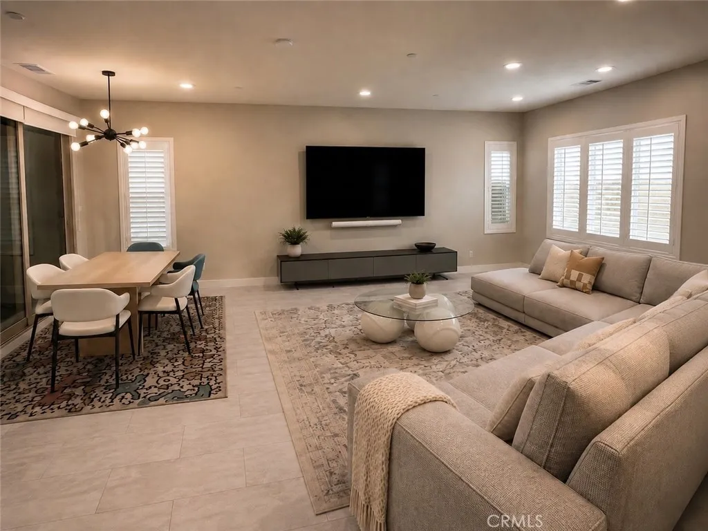 Virtually staged living room Virtually staged living room