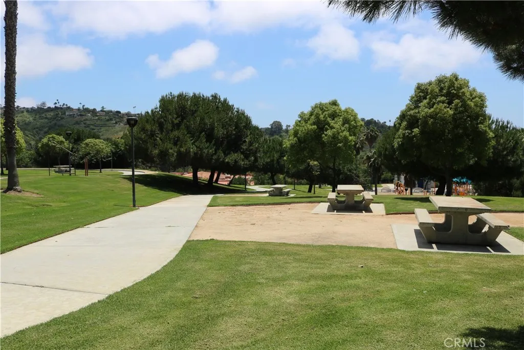 Walking trails and picnic benches located at Rancho San Clemente Sports Park.