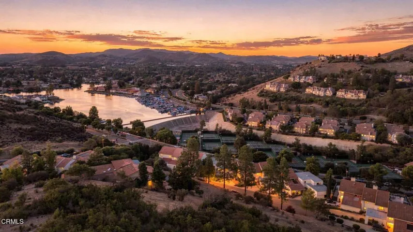 Aerial Overview Twilight