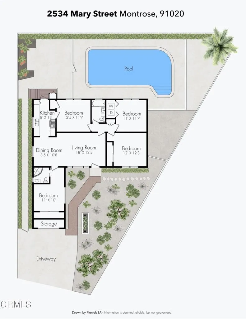 2534 Mary St Montrose 91020 Floorplan