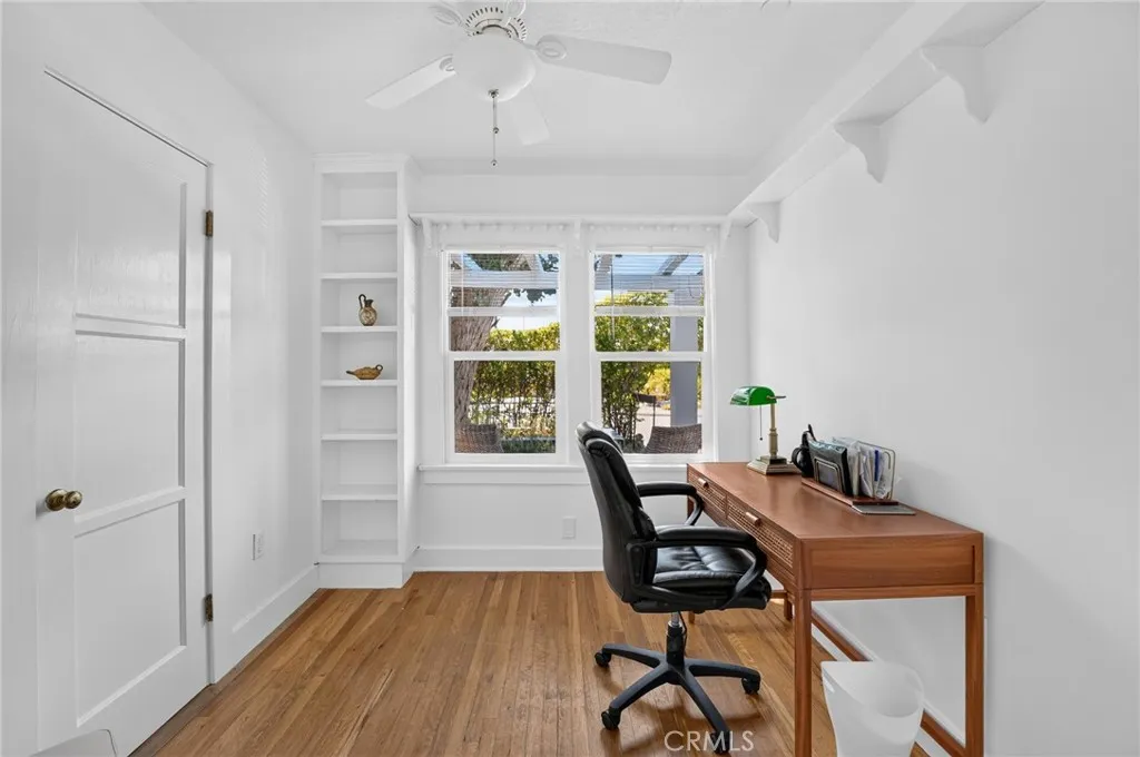 Bedroom 1, currently being used as an office