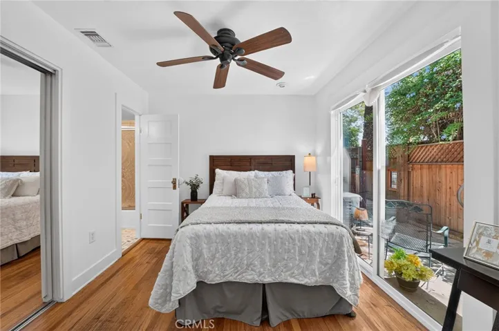 Bedroom 2 has private patio