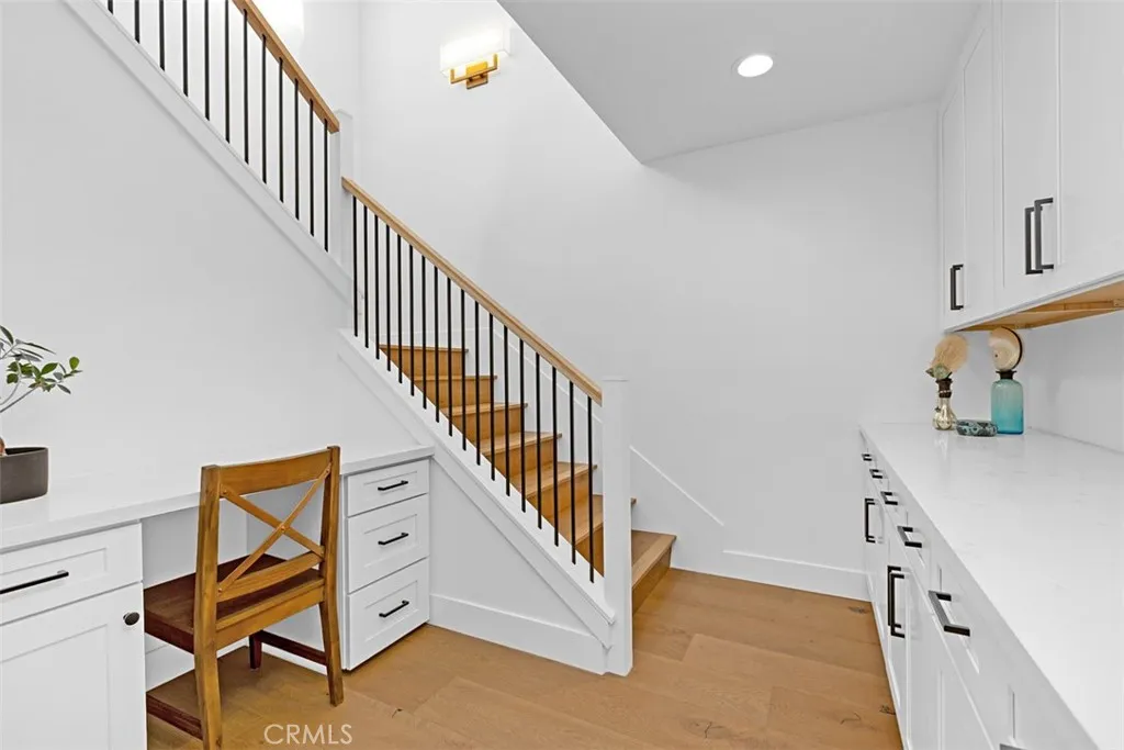 Stairs leading to 2 downstairs bedrooms and laundry Stairs leading to 2 downstairs bedrooms and laundry