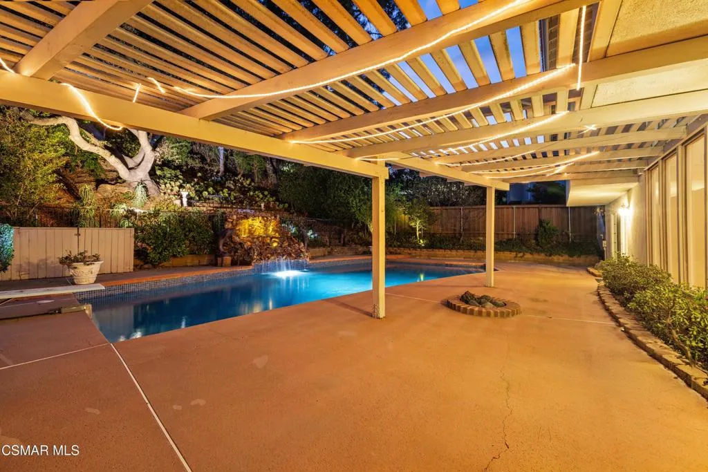 Twilight patio