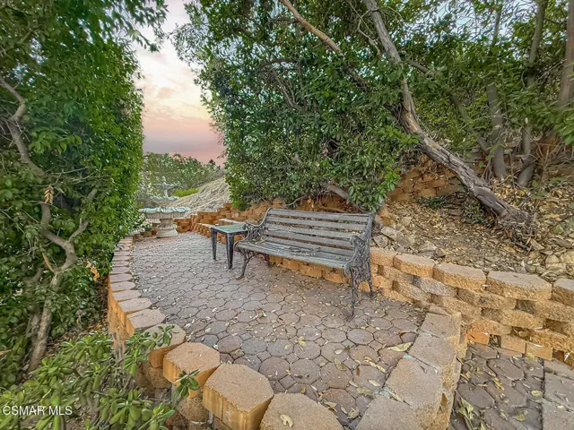 Backyard Hillside Seating Area