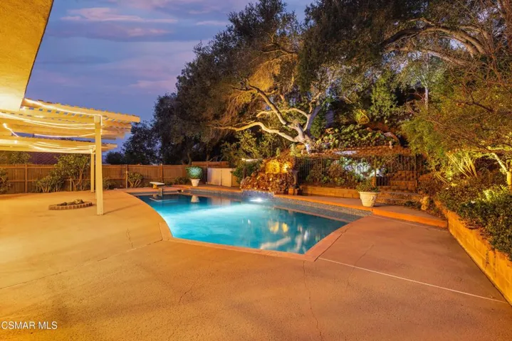 Twilight pool and Patio