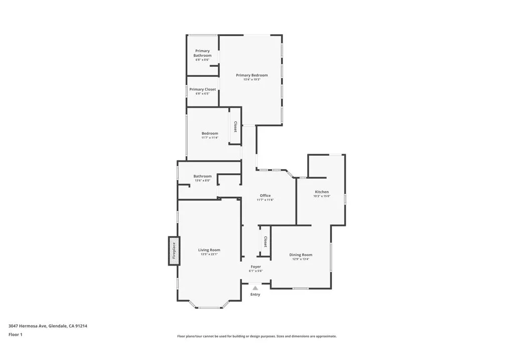 Hermosa Ave Floorplan