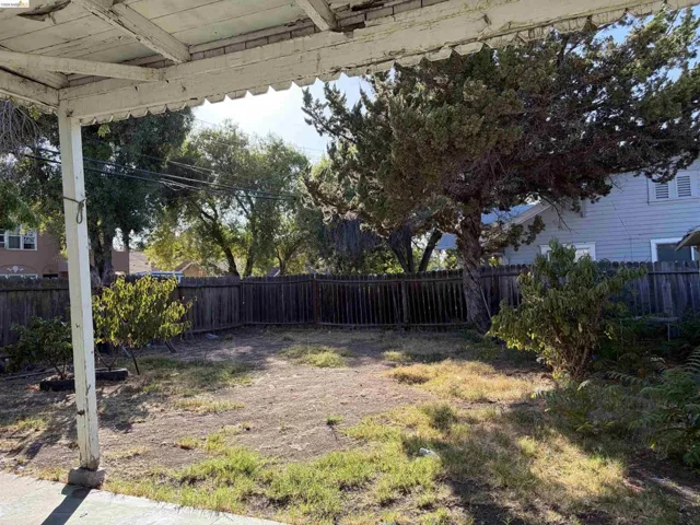 Backyard, large enough for an ADU.