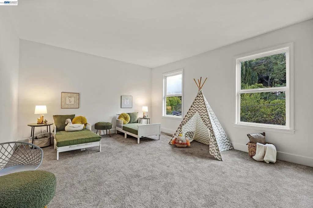 Oversized bedroom  lots of Natural Light