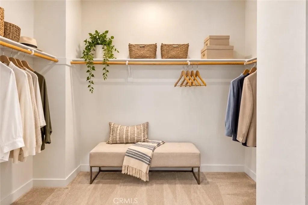 Walk in closet  - Digitally staged