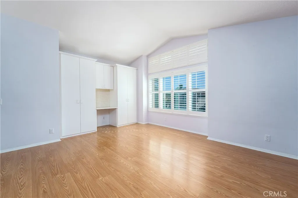Built in storage could work as a closet or great storage for an office or game room Built in storage could work as a closet or great storage for an office or game room