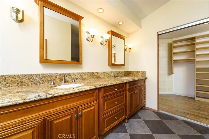 The walk-in closet is very large a spacious, you could really add an island!