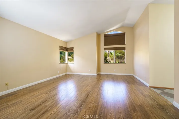 Primary upstairs bedroom is super sized! Lots of windows for natural light and high ceilings.