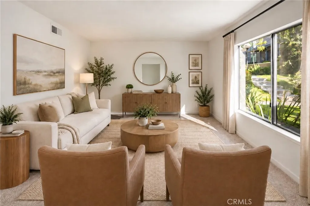 Virtually staged living room. Virtually staged living room.