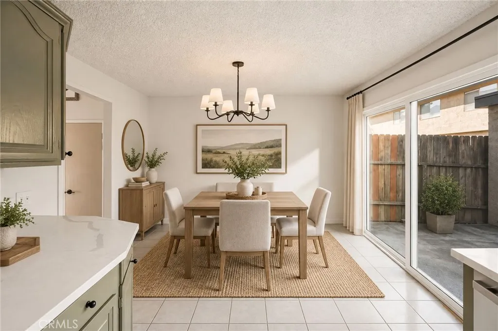 Virtually staged dining area in kitchen. Virtually staged dining area in kitchen.