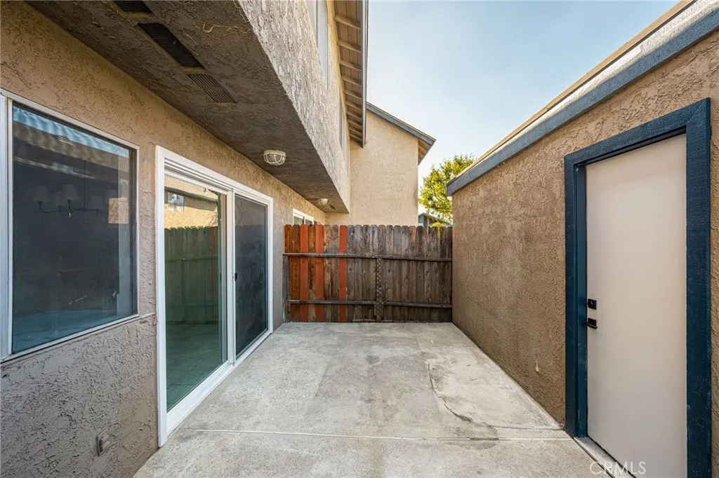 Actual patio & garage access view. Actual patio & garage access view.