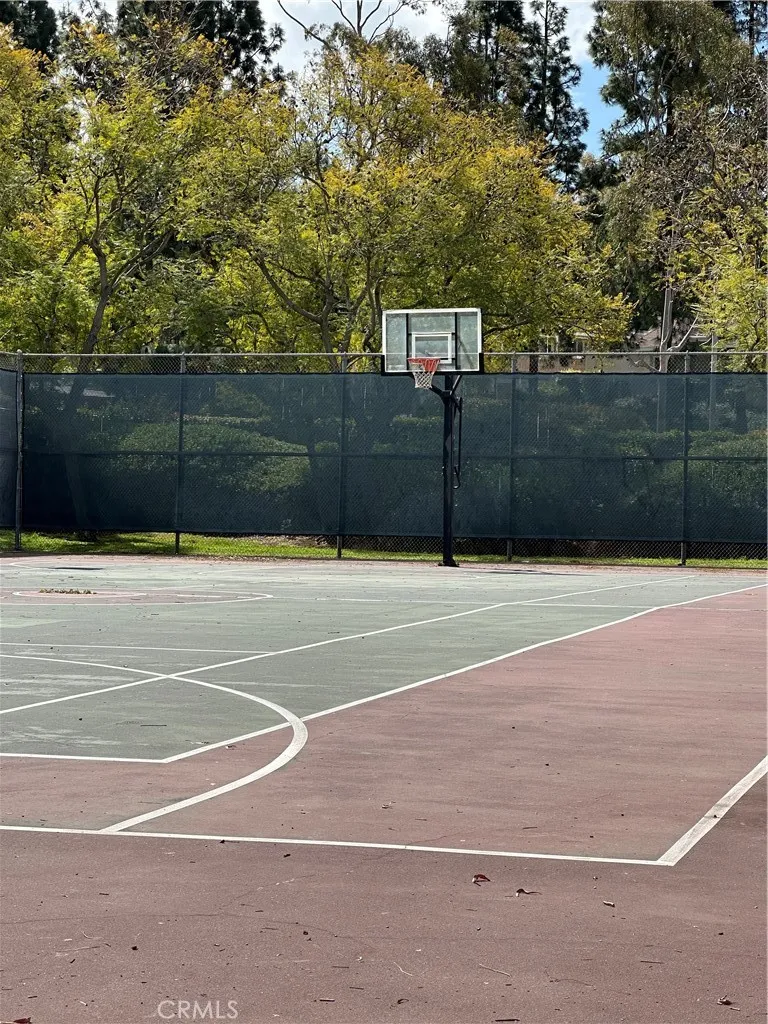 Lit tennis courts