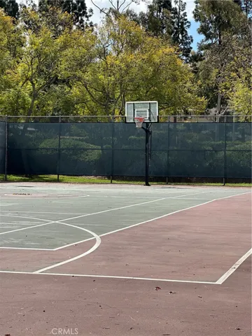 Lit tennis courts