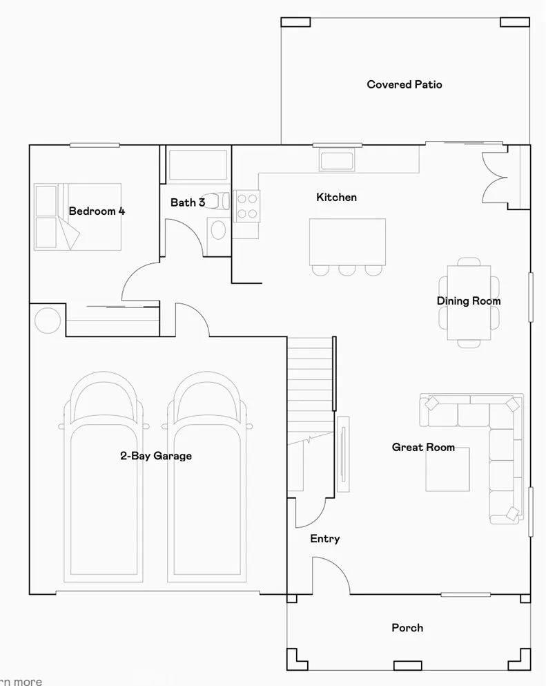 Residence 3 - level 1 floorplan Residence 3 - level 1 floorplan