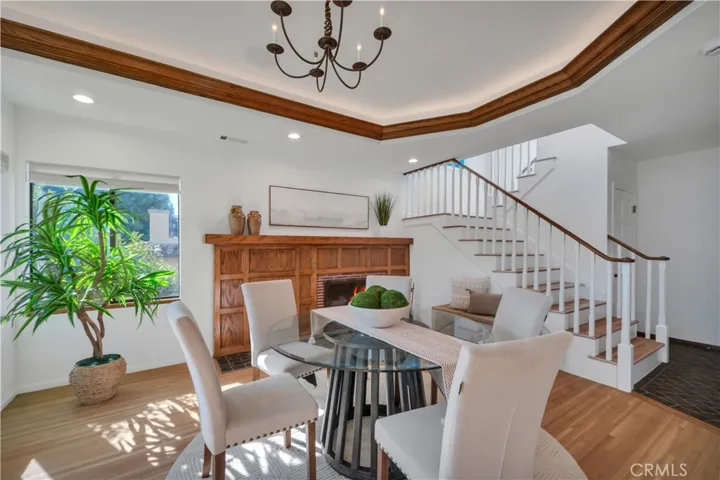 Dining room or living room w/ fireplace