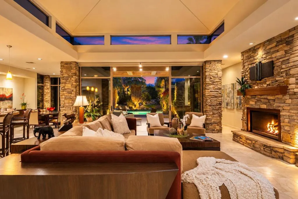 Great room at night