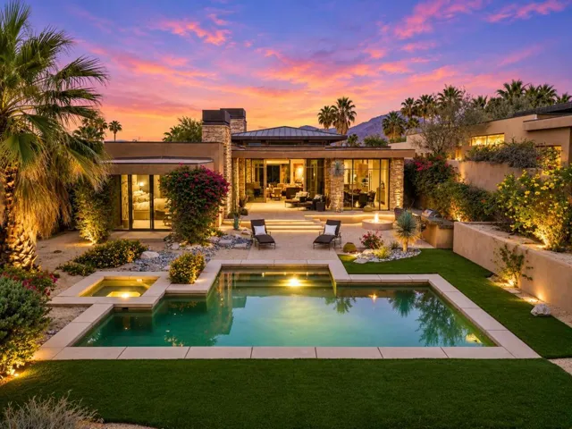 Backyard with depth
