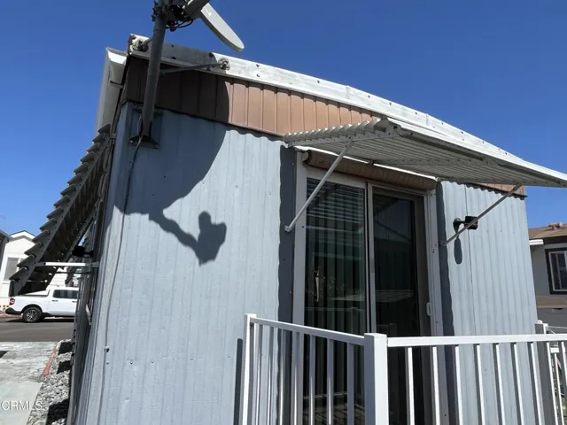 Back of mobile home