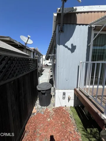 Side of mobile home