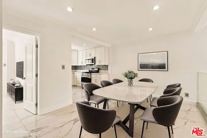 Virtually Staged Dining Area
