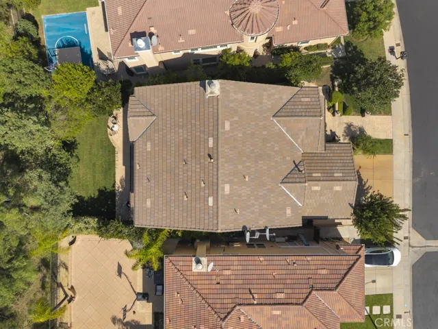 Ariel View of Home & Backyard