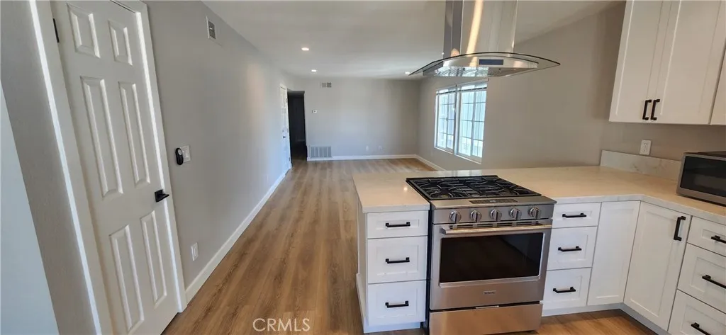 Kitchen view of front room