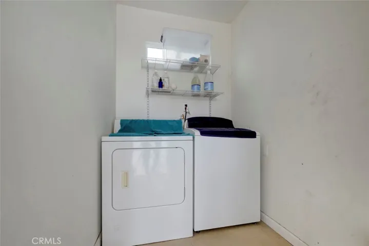 Laundry room for back unit