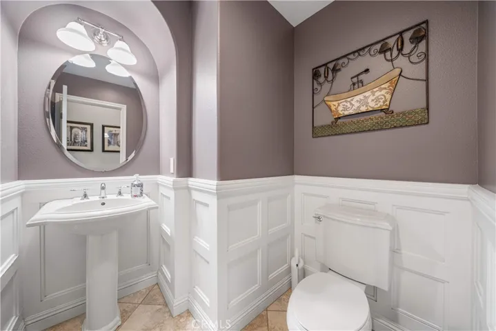 Downstairs powder room