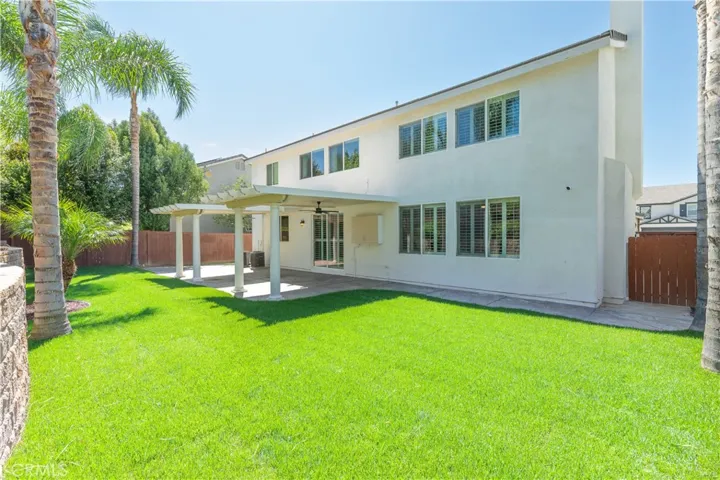 Spacious rear yard. New grass. Peaceful and private.