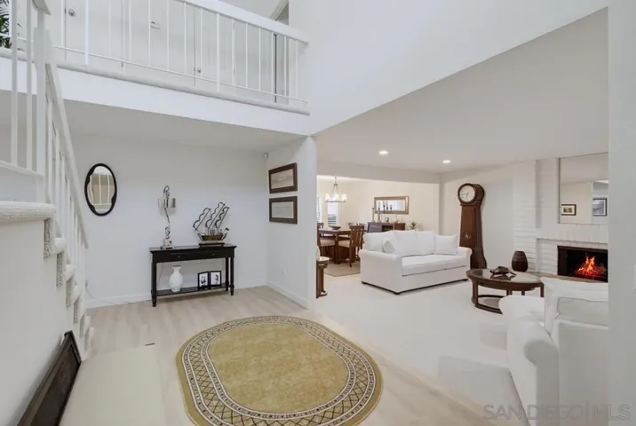 Elegant front entry with extra high ceilings!
