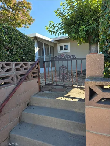 Back gate to walking path.