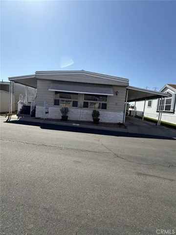 Front of Mobile home
