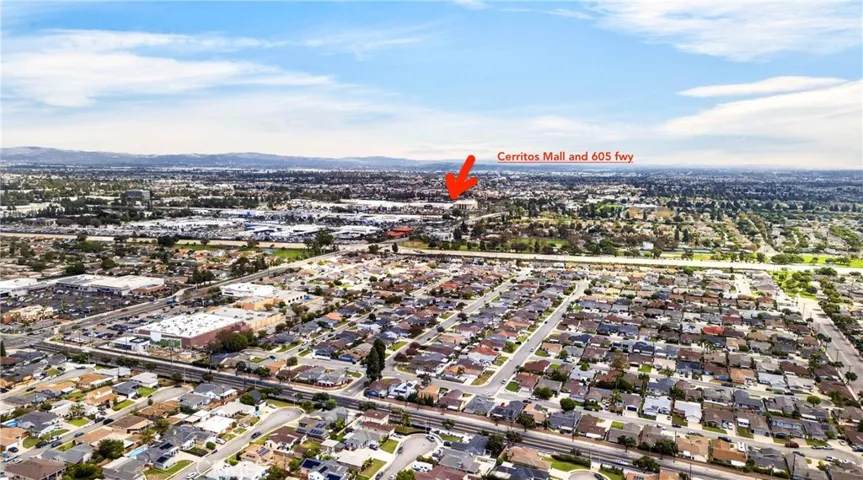 Close to freeways and shopping