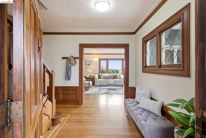 This elegant and beautiful entry way is the first thing you see after entering the front door.