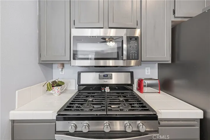 Stainless steel appliances included.