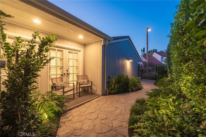 French door entry into Office/Den space